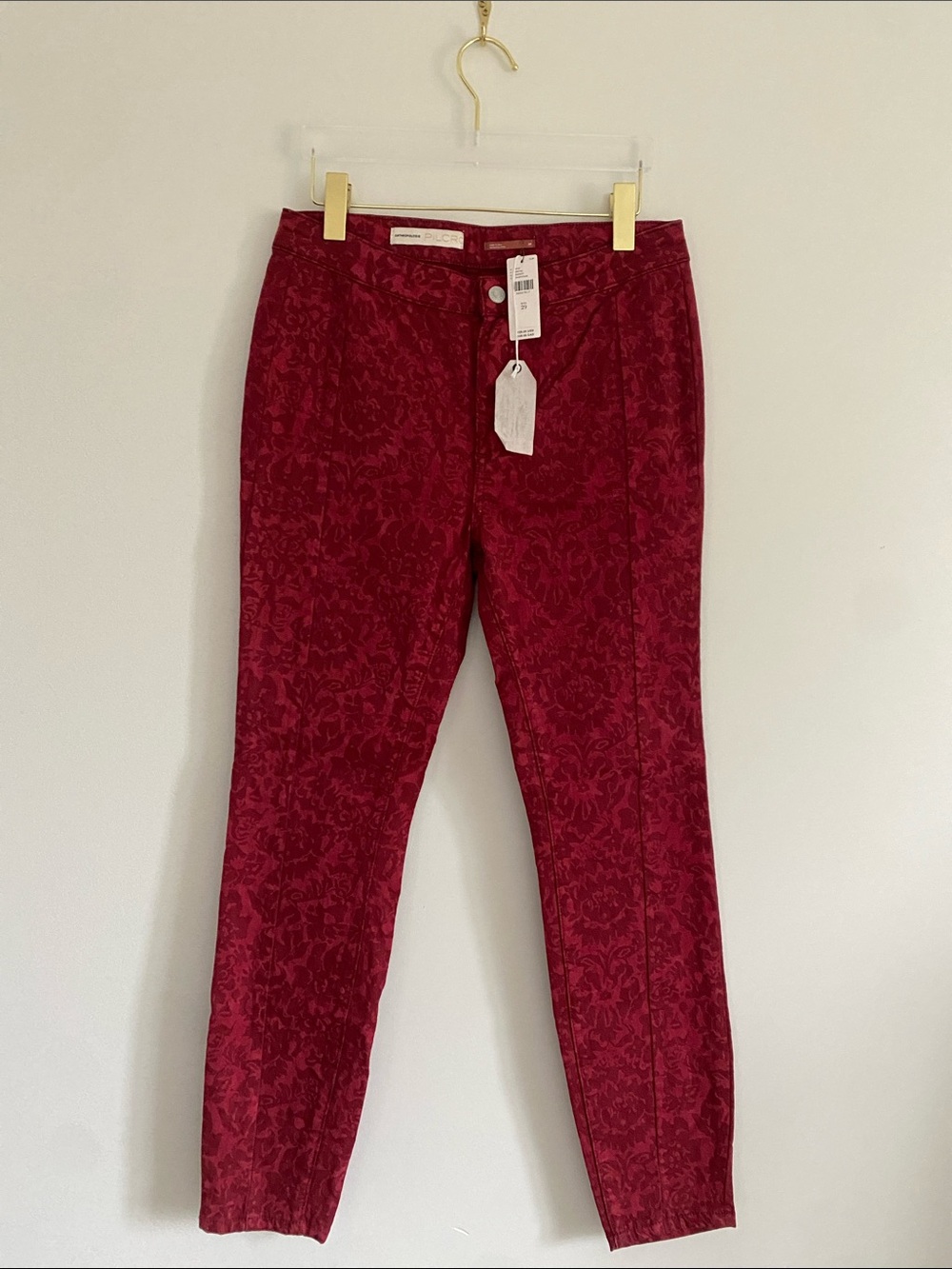 Pilcro Red Baroque Slim Jeans